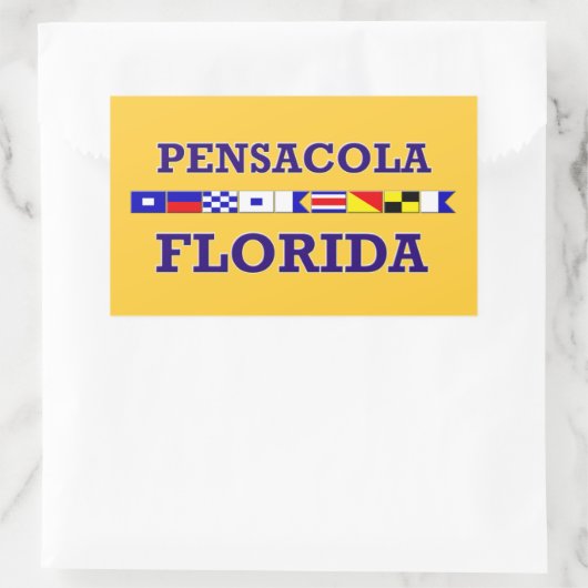 Pensacola Rectangle Sticker (Tasche)