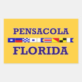 Pensacola Rectangle Sticker (Vorderseite)