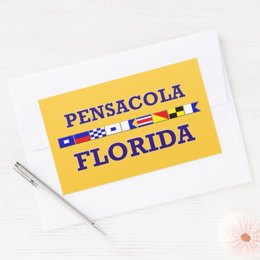 Pensacola Rectangle Sticker (Umschlag)