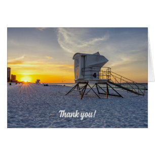 Pensacola Rettungsstation Sunrise Danke U Card