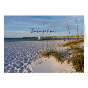 Pensacola Sand Dunes Pier Morning Denken Sie an Si