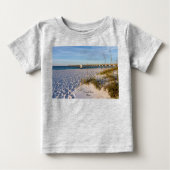 Pensacola Sand Dunes Pier Morning Kleinkind T - Sh Baby T-shirt (Vorderseite)