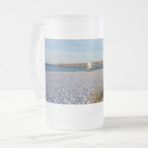 Pensacola Sand Dunes Pier Morning Mattierte Bier T Mattglas Bierglas