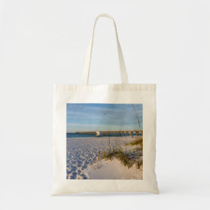 Pensacola Sand Dunes Pier Morning Tote Beutel Tragetasche