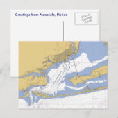 Pensacola, Seehafen Florida, Postkarte (Vorne/Hinten)