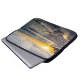 Pensacola Splashing Waves Sunrise Laptop Case (Vorne Knopf)