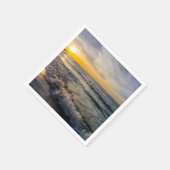 Pensacola Splashing Waves Sunrise Paper Napkin Serviette (Ecke)