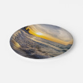 Pensacola Splashing Waves Sunrise Paper Teller (Schrägansicht)