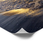 Pensacola Splashing Waves Sunrise Poster (Ecke)