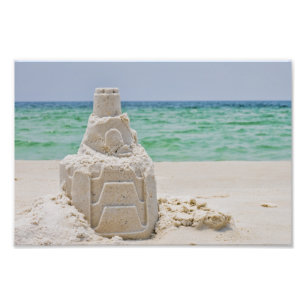 Pensacola-Strand-Sand-Schloss Fotodruck