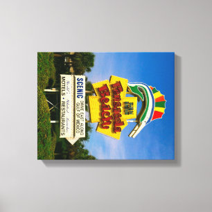 Pensacola-Strand-Zeichen - 14" x 11" wickelte Leinwanddruck