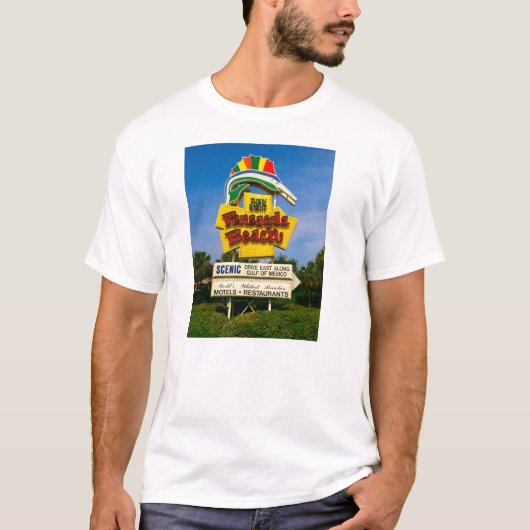 Pensacola-Strand-Zeichen - der grundlegende T - T-Shirt (Vorderseite)