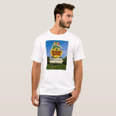 Pensacola-Strand-Zeichen - der grundlegende T - T-Shirt (Vorne ganz)