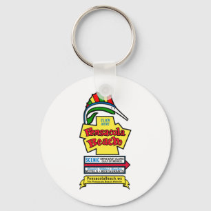 Pensacola-Strand-Zeichen-Schlüsselanhänger Schlüsselanhänger
