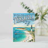 Pensacola USA Postkarte (Stehend Vorderseite)