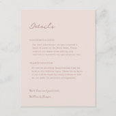 Pensacola Wedding Card Begleitkarte (Vorderseite)