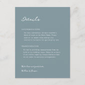 Pensacola Wedding Card Begleitkarte (Vorderseite)