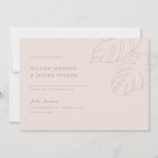 Pensacola Wedding Einladung (Vorderseite)