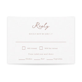 Pensacola Wedding RSVP Card