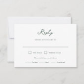 Pensacola Wedding RSVP Card Karte (Vorderseite)