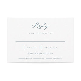 Pensacola Wedding RSVP Card Karte