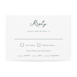 Pensacola Wedding RSVP Card Karte