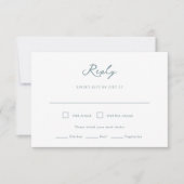 Pensacola Wedding RSVP Card Karte (Vorderseite)