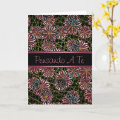 Pensando ein Te, italienisches Denken an Sie Karte (Gelbe Blume)