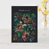 Pensando em Você Floral Sympathy Portuguese Karte (Gelbe Blume)