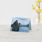 Pensando en ti, Horsehsoe Bay, Bermuda Karte (Gelbe Blume)