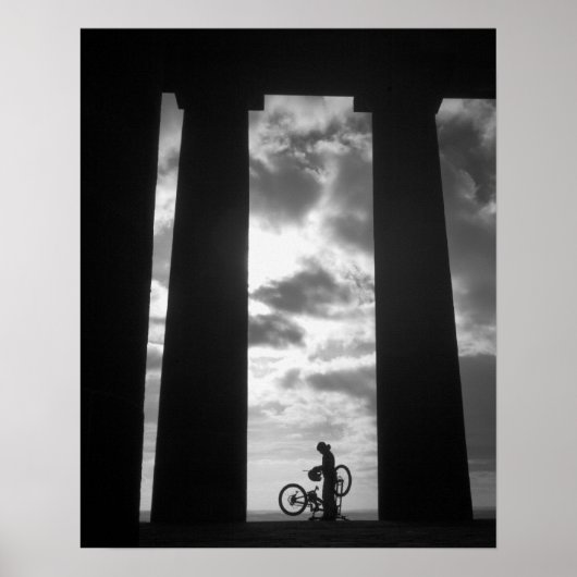 Penshaw Monument mit Biker Poster/Print Poster (Vorne)