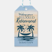 Pension Beach Hammock Palm Trees Geschenkanhänger (Vorderseite)