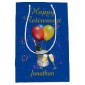 Pension Blue Celebration Sparkling Wein Mittlere Geschenktüte (Vorderseite)