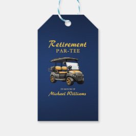 Pension Elegantes Golf Themenwagen Blaues Gold Geschenkanhänger