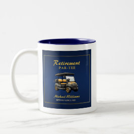 Pension Elegantes Golf Themenwagen Blaues Gold Zweifarbige Tasse