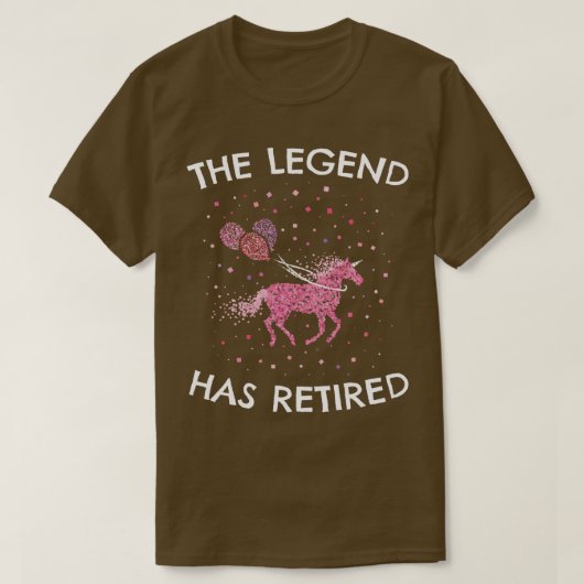 Pension Farewell Geschenk Einhorn T-Shirt (Design vorne)