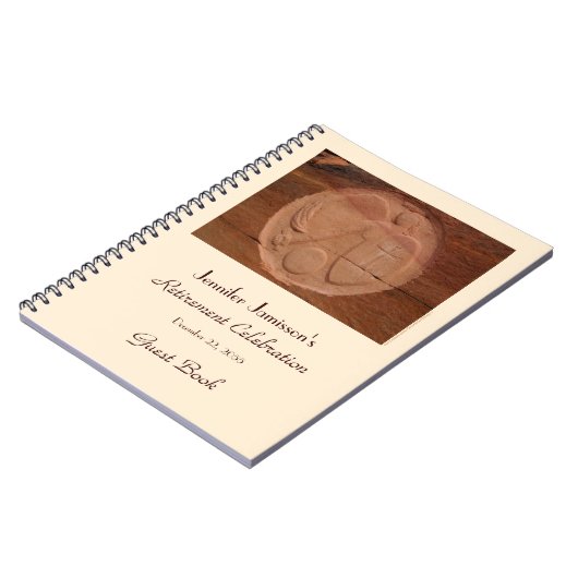 Pension Party Gästebuch, Engel in Rocks, Kreuz Notizblock (Linke Seite)