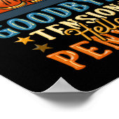 Pension Ruhestand Auf Wiedersehen Tension Hallo Pe Poster (Ecke)