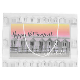 Pension Strandhütten bei Sonnenuntergang große Ges Geschenktüte