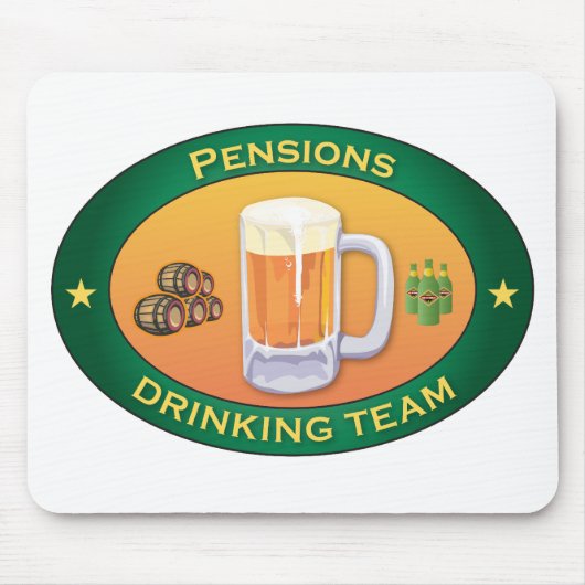 Pensionen, die Team trinken Mousepad (Vorne)