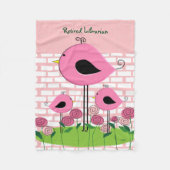 Pensionierte Bibliothekar-Fleece-Decke Fleecedecke (Vorderseite)