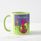 Pensionierte Bibliothekar-Katzen-Tasse Tasse (Links)