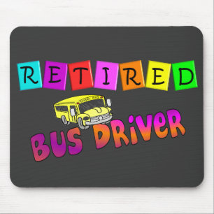 Pensionierte Bustreiber-Geschenke Mousepad
