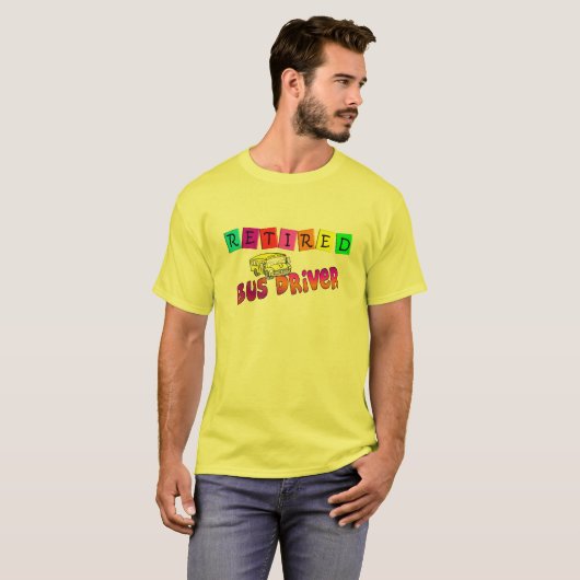 Pensionierte Bustreiber-Geschenke T-Shirt (Vorne ganz)