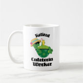 Pensionierte Cafeteria-Arbeitskraft (Schildkröte) Kaffeetasse (Links)