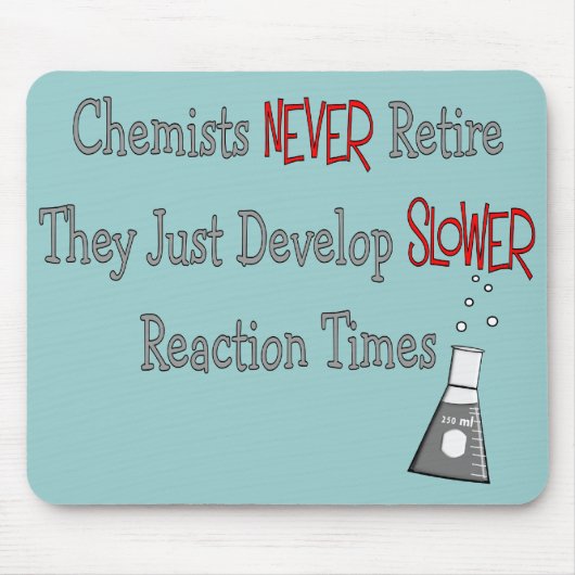 Pensionierte Chemiker-Geschenke Mousepad (Vorne)