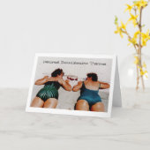 Pensionierte Doublemint Zwillinge Karte (Gelbe Blume)