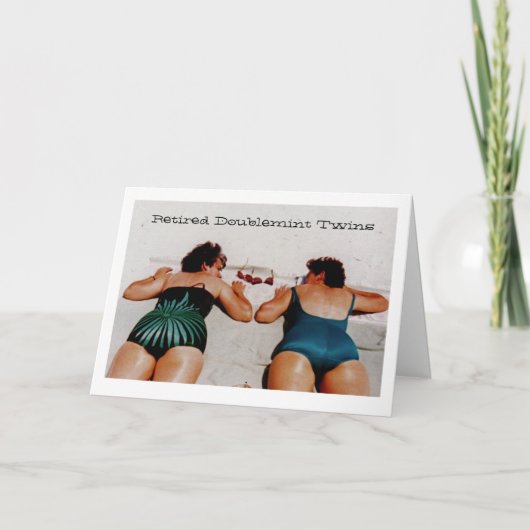 Pensionierte Doublemint Zwillinge Karte (Vorderseite)