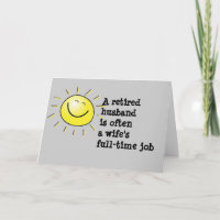 Pensionierte Ehemann-Gruß-Karte