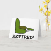 Pensionierte Einzelteile Karte (Gelbe Blume)